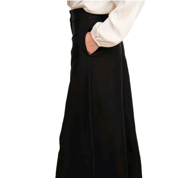 NWT Authentic Valentino Black Split Skirt Wide Leg - Picture 8 of 8